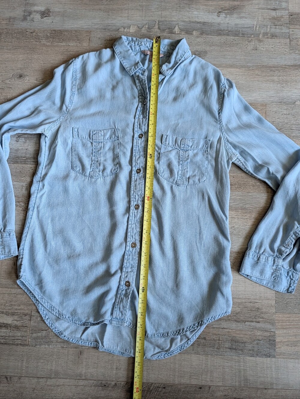 Banana Republic * Denim Button-Up Top * Women’s Size Small - Picture 7 of 10